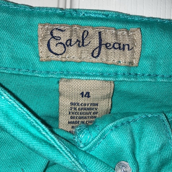 Earl Jean Green-Blue Jeans - Size 14 - Picture 2 of 4